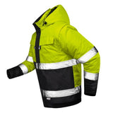 Hi-vis ziemas darba jaka Nordpro KAI