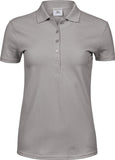 Sieviešu polo krekls Tee Jays 145 ar pretsaraušanās kokvilnu