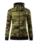 Hūdijs sievietēm Malfini CAMO ZIPPER C20