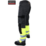 Darba bikses Pesso Canvas KDCPG ar Hi-vis elementiem