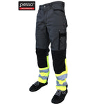 Darba bikses Pesso Canvas KDCPG ar Hi-vis elementiem