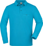 Vīriešu polo krekls James & Nicholson JN 866 ar garām piedurknēm