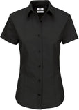 Sieviešu kokvilnas krekls B&C Heritage SSL ar īsām piedurknēm