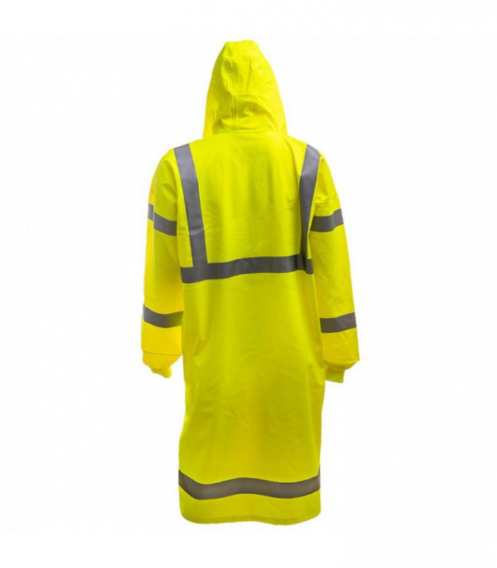Плащ сигнальный BoSafety PU/PVC 0S-106/R – Darba apģērbi, darba apavi ...
