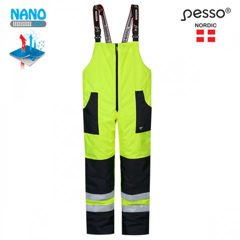 Ziemas ūdensizturīgs Hi-Vis puskombinezons Pesso MONTANA