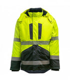 HI-VIS ziemas darba jaka Baltic Canvas New Montreal ar izņemamu oderi